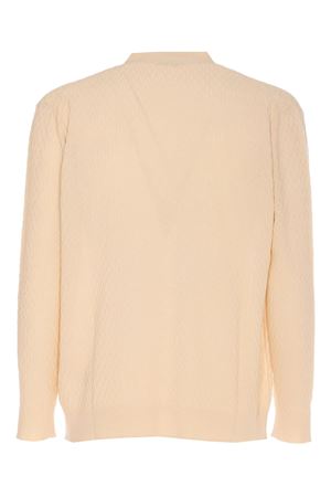 Cardigan in maglia beige PAOLO PECORA | A036F3001342